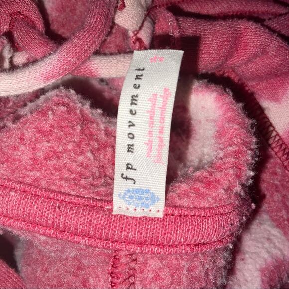 Free People Movement Tie Dye  Believer Fleece Hoodie  S Casual Activewear Boho - Picture 12 of 12